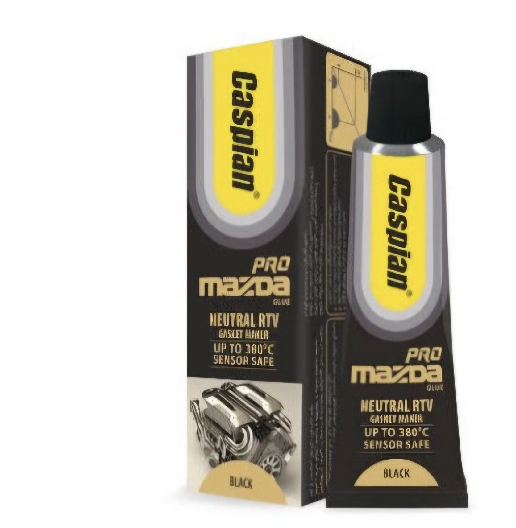 چسب سیلیکونی واشر ساز کاسپین مدل Mazda Pro وزن85 گرم ا Caspian Mazda Pro Gasket Maker Silicone Sealant - 85g